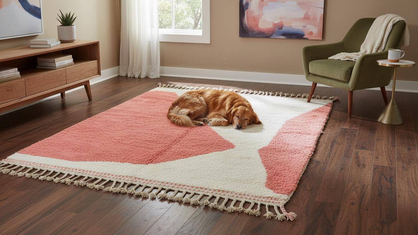 Large handmade Berber rug 3x2 m