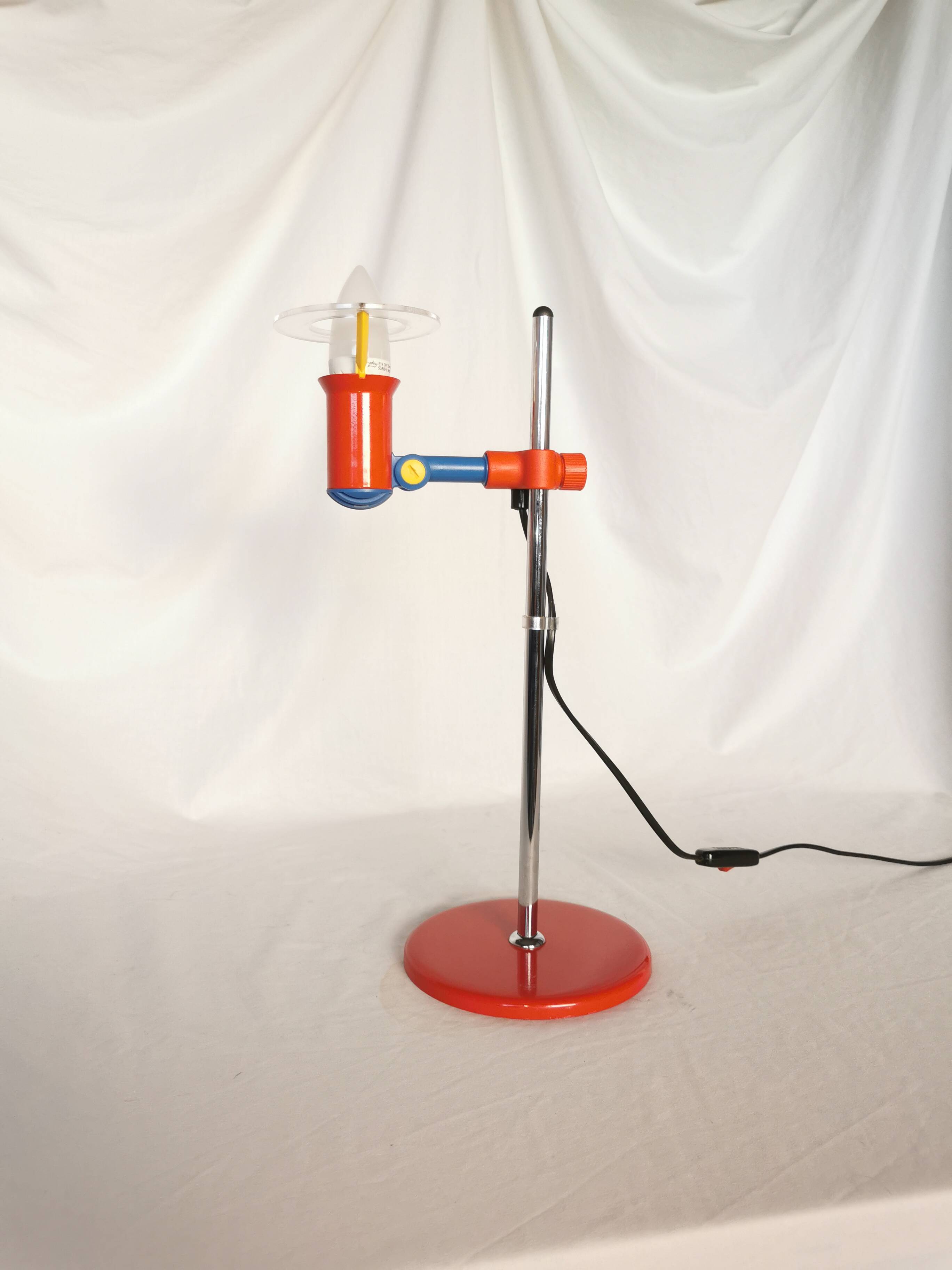 Multicolored spot lamp, postmodern, 1980