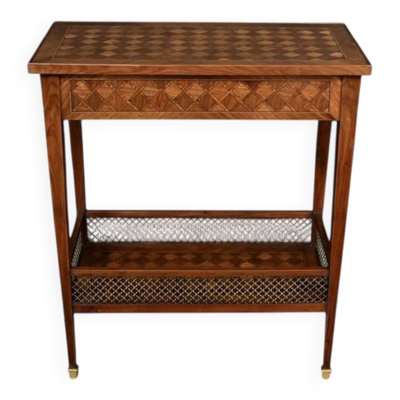 Table de Salon en Marqueterie d’Acajou, style Louis XVI – 1920