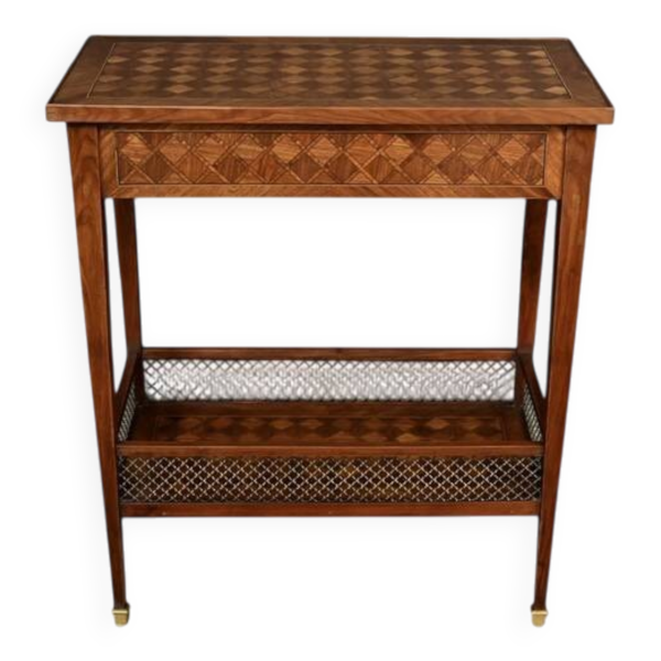 Table de Salon en Marqueterie d’Acajou, style Louis XVI – 1920