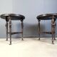 French Empire style marble and bronze side tables, 1950s