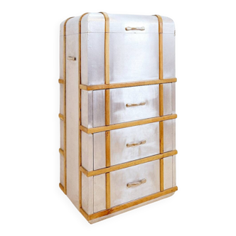 Commode à tiroirs en aluminium -  « Trunk »