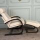 Fauteuil Nelo et son repose-pieds en cuir, åke Fribyter pour Roche Bobois, vers 1980