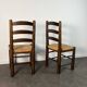 Pair of rush-seated chairs - Georges Robert, France circa 1950 Design