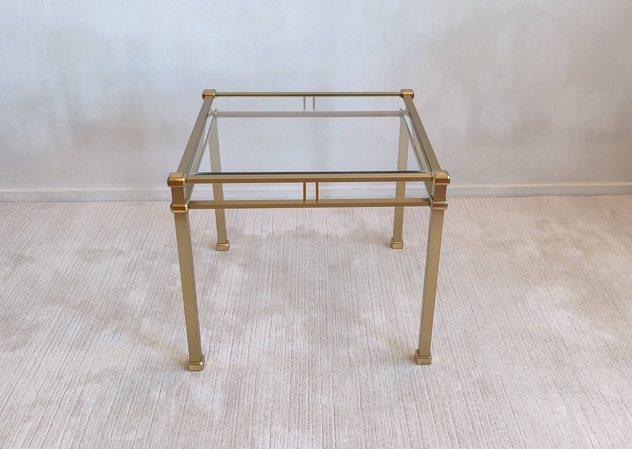 Beautiful square gold coffee table Orsenigo Italy collection 'Art Deco'
