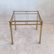 Beautiful square gold coffee table Orsenigo Italy collection 'Art Deco'