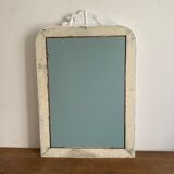 Late 19th century mirror with decorated pediment. 102x66.