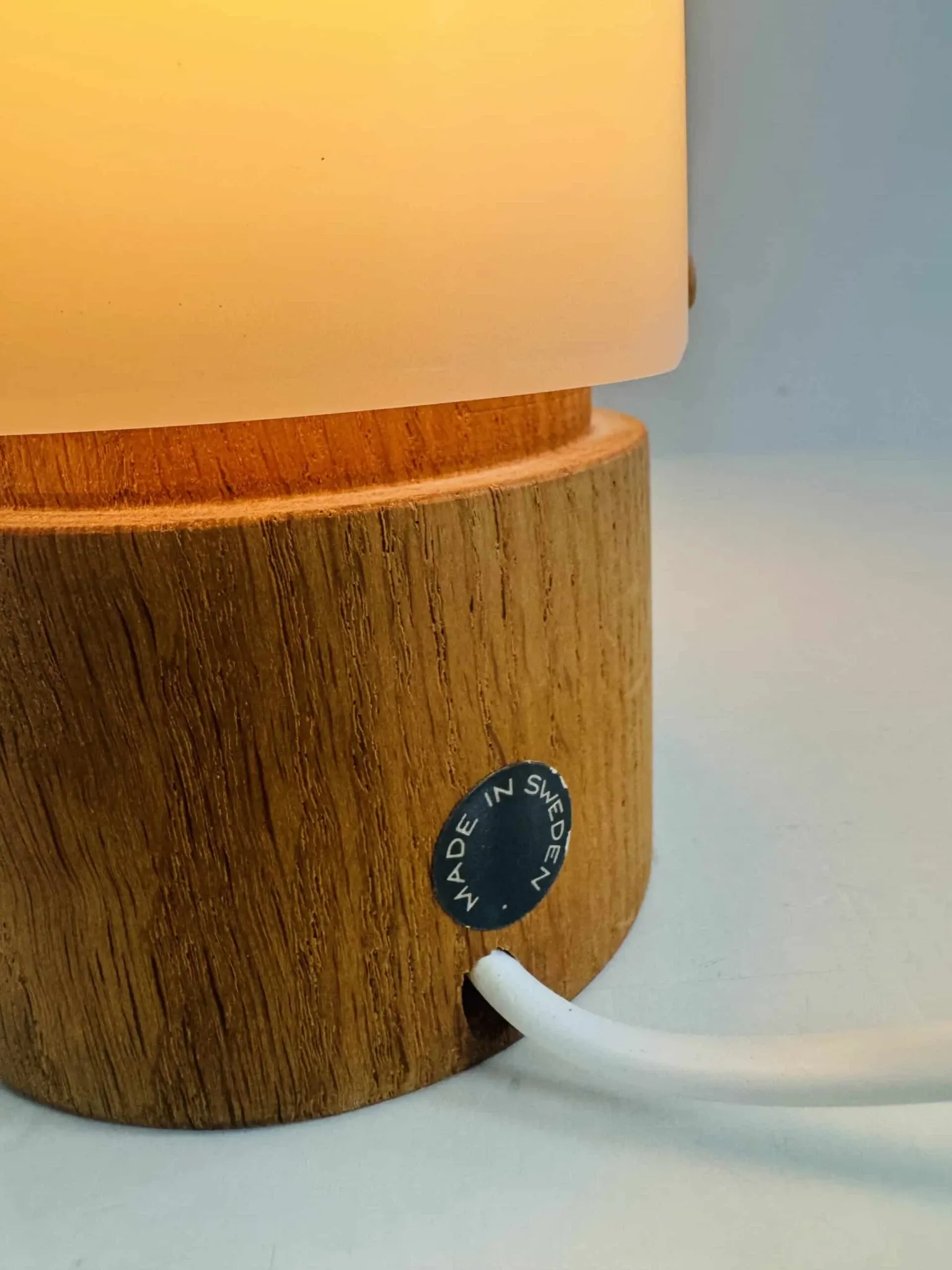 Model 115 Cylindrical Table Lamp By Uno & Östen Kristiansson For Luxus, Sweden, 1960S