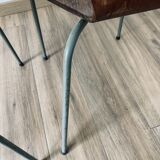 Pair of 3107 chairs - wood & metal