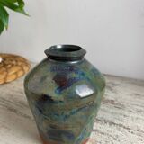 Glazed terracotta vase