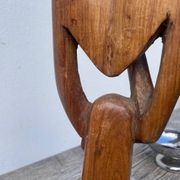 Wooden statuette sculpture, free form