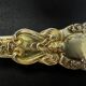 12 dessert spoons in vermeil, Minerva 19th century, blackened pear tree box