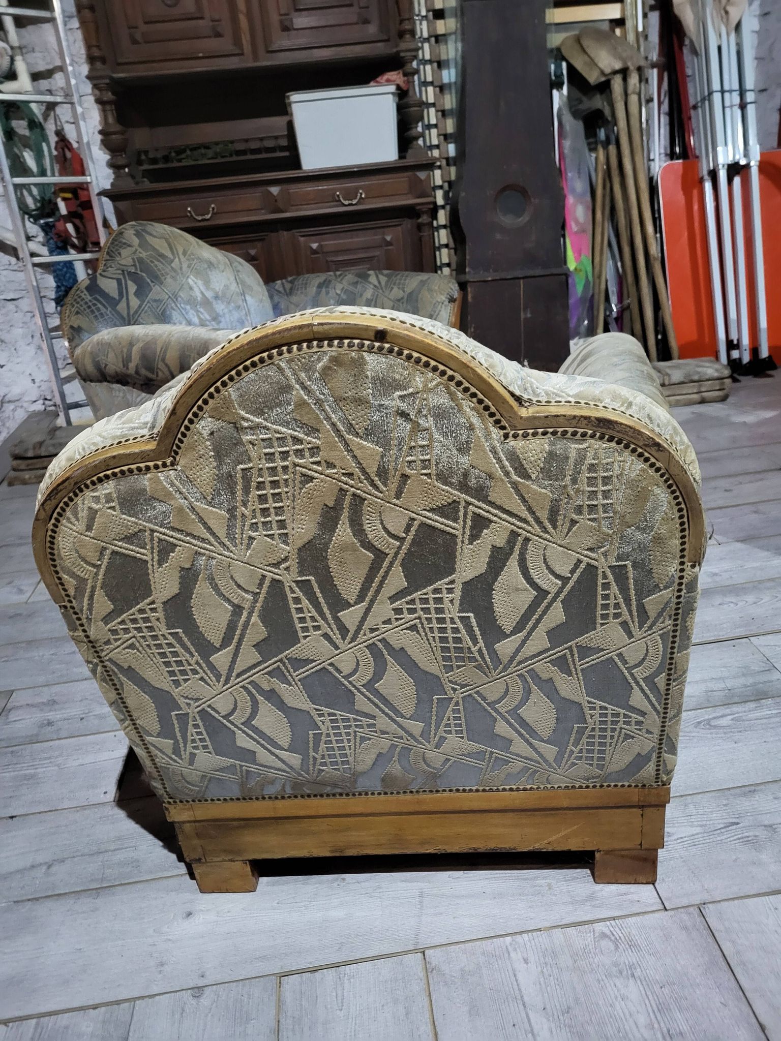 Pair of Art Deco armchairs