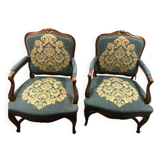 Paire De Fauteuils Louis XV