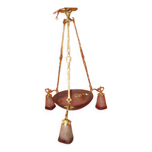 Lustre en pâte de verre