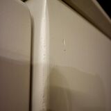 Restored parisian ivory, emerald green cabinet