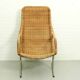 Mid Century Wicker Lounge Chair by Dirk van Sliedregt for Jonker Brothers, 1960s