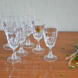 Set of 6 Arques crystal glasses