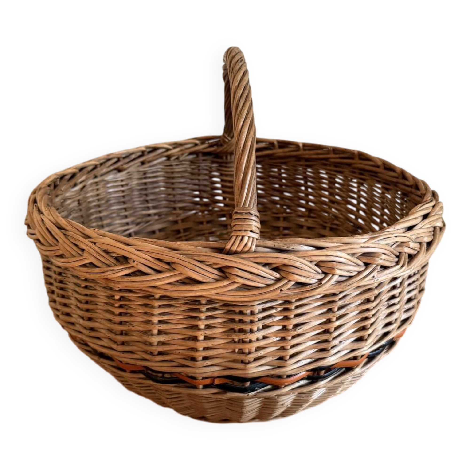 Vintage wicker basket