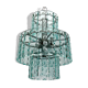 Italian cut glass chandelier by Zero Quattro. 1970s
