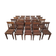 Ensemble lot de 20 chaises en bois de bistrot