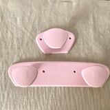Vintage pink wall coat racks