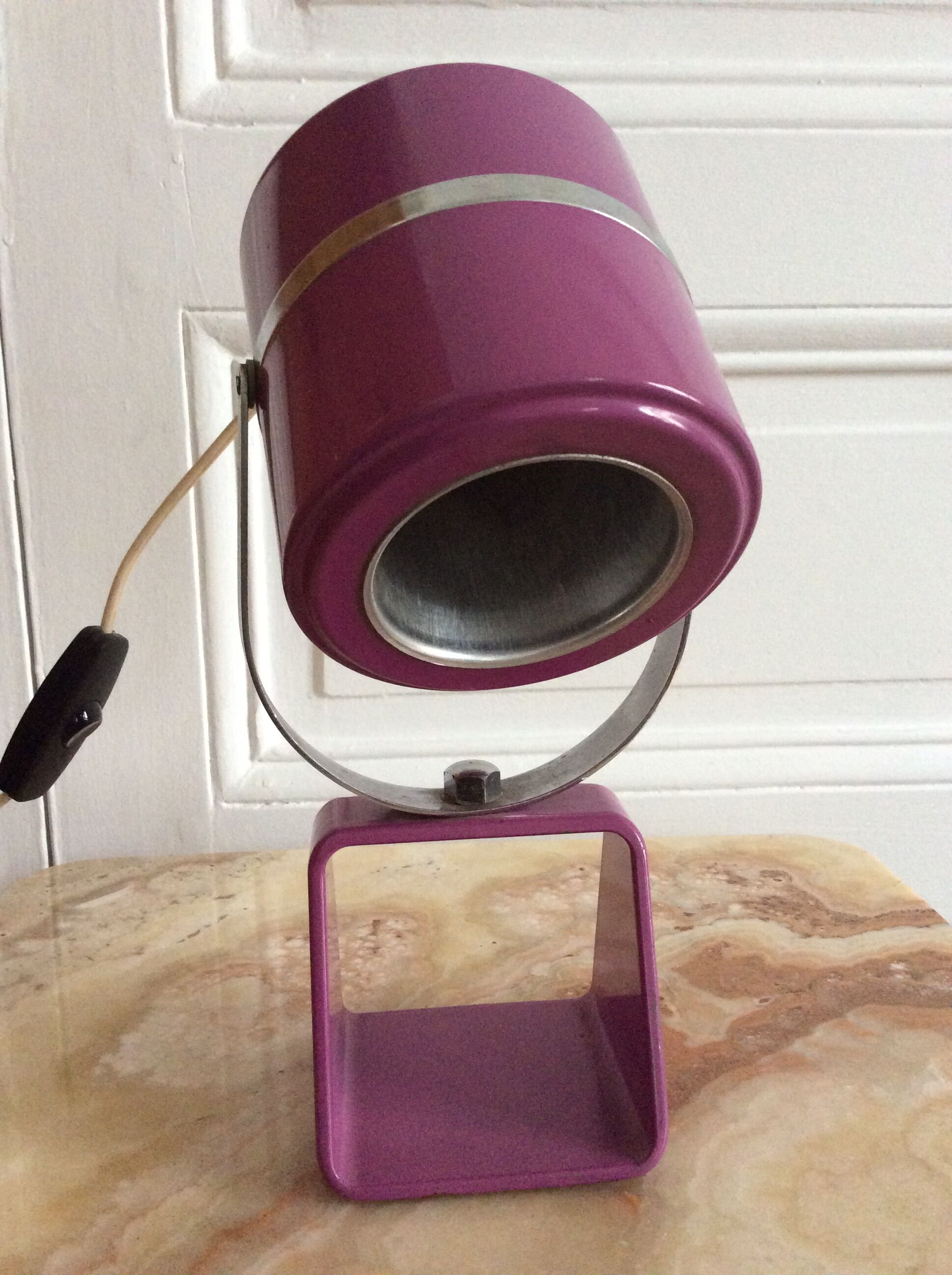 Lamp purple 70s vintage