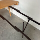 Vintage extendable round dining table Omann Jun