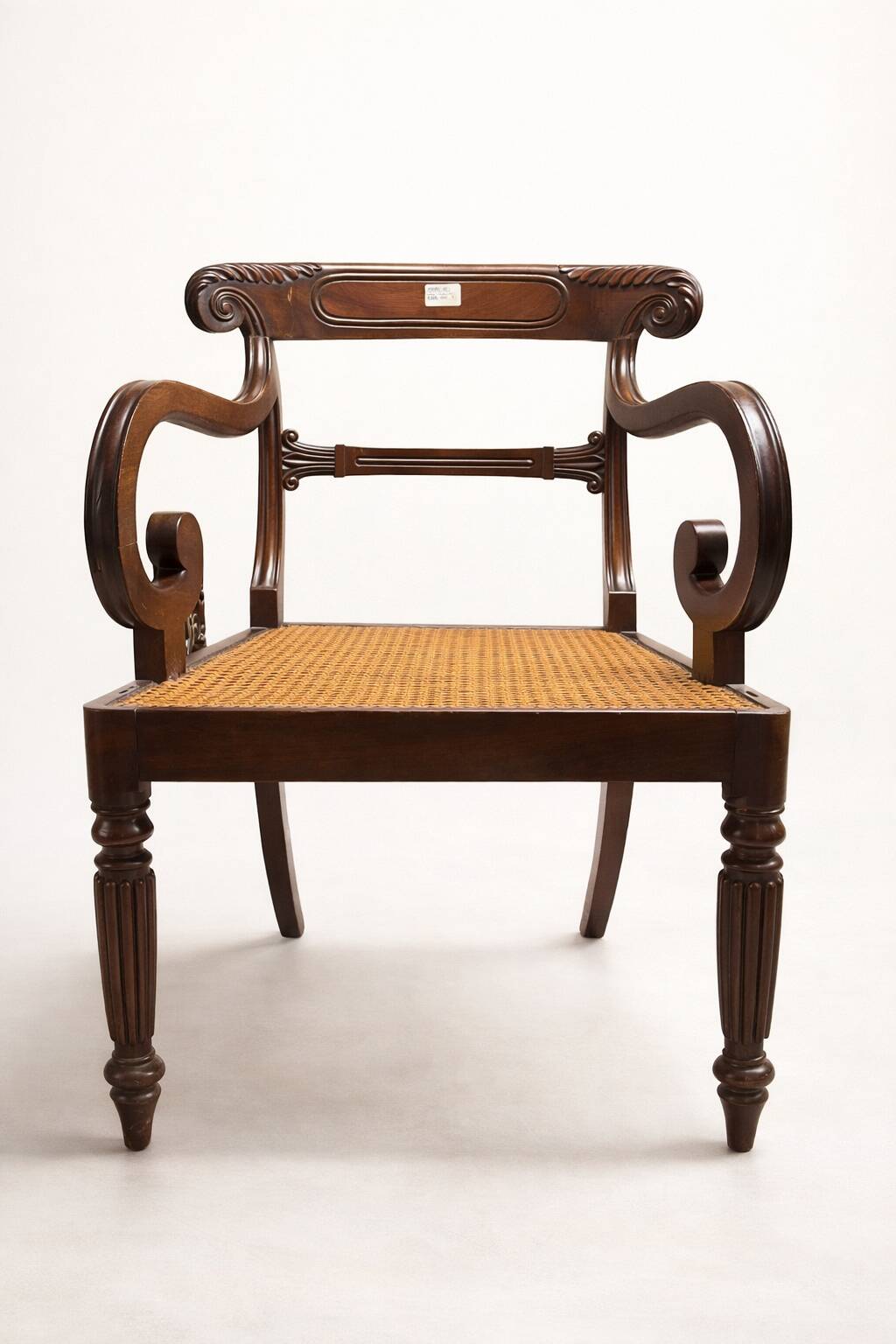 Pair of Anglo-Indian neo-classical armchairs