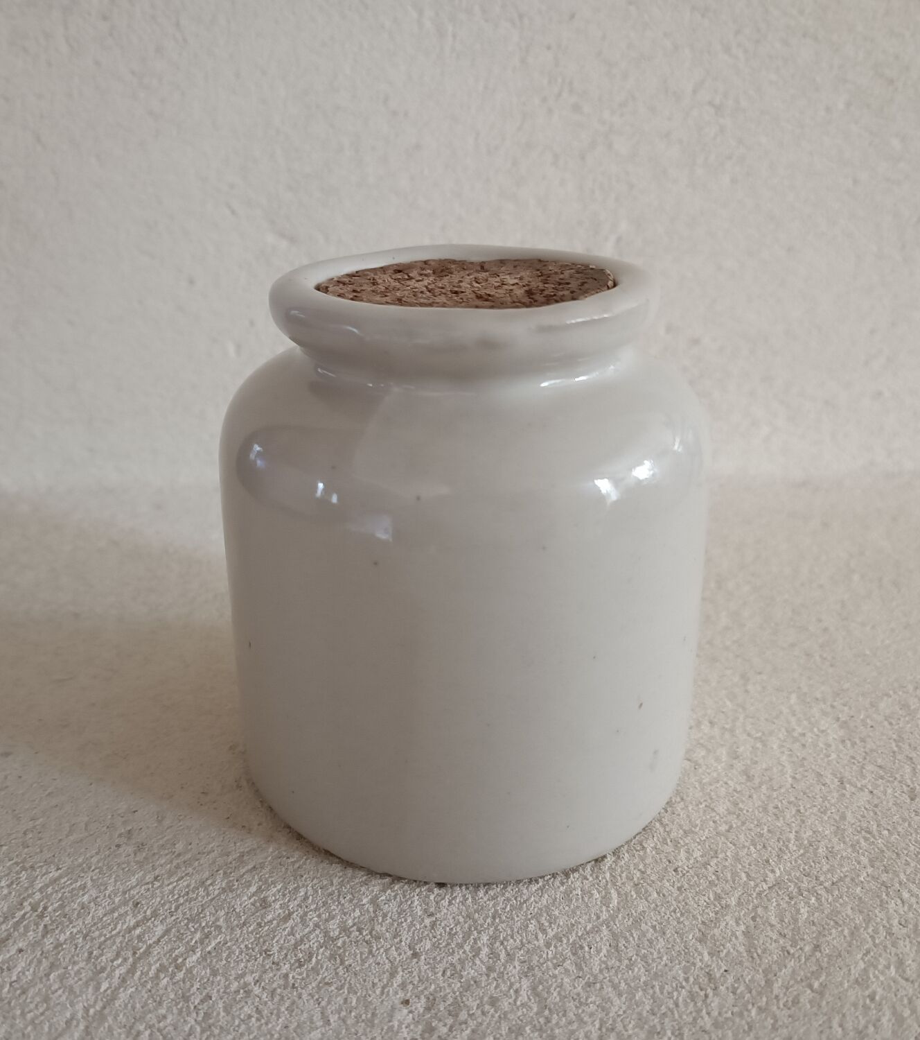 Stoneware mustard pot