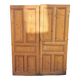 Antique double door in pitch pine