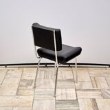 Vintage Leather Chair with Chrome Legs, 1970s, Czechoslovakia