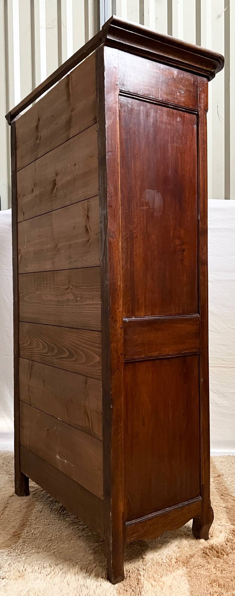 18th century walnut hosiery cabinet