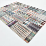 Flatweave ethnic kilim rug 212x302