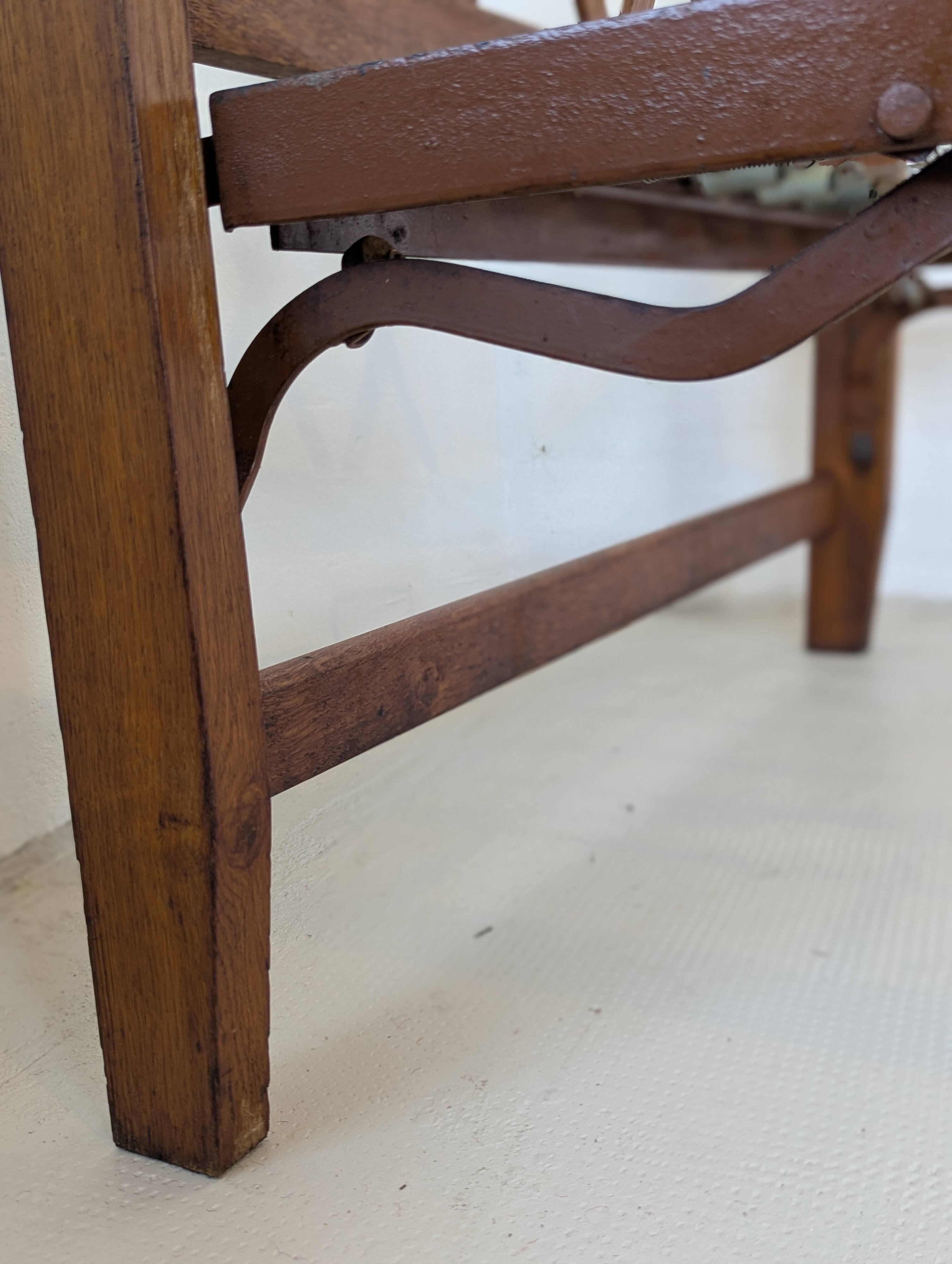 Bed, daybed, style reconstruction, in oak, 1950s.