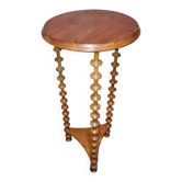 Turned wooden pedestal, circa 1950-1960