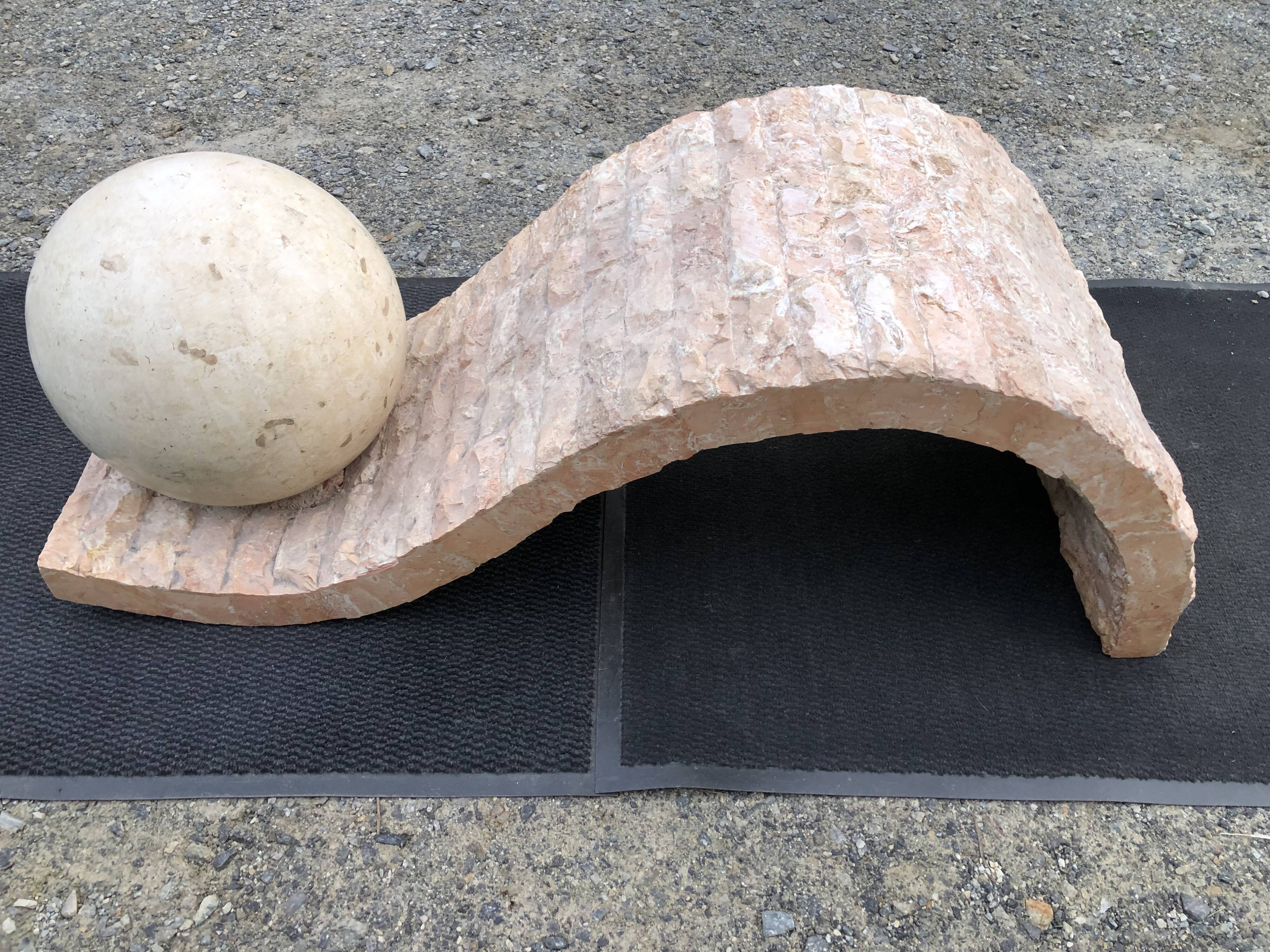 80s design coffee table. made of Mactan travertine stones from Magnussen ponte.