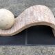 80s design coffee table. made of Mactan travertine stones from Magnussen ponte.