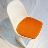 Plastic chair casala seat orange