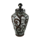 Living room lamp, wrought iron and blown glass