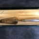ANTIQUE SILVER PIE AND GOLDEN METAL SHOVEL in FÉRRÉOL-Boudat BOX