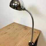 Lampe de table italienne en col de cygne vintage chromée, années 1960