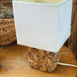 Lamp, natural weaving in water hyacinth fibre.