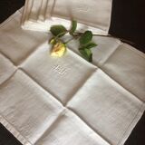 Lot of 6 old GJ monogrammed towels