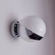 SPACE-AGE WALL LIGHT BY MARCA SL, WHITE OPALINE, SPAIN,