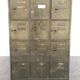 Antique metal cabinet - 18 lockers