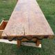 Old solid wood carpenter's workbench