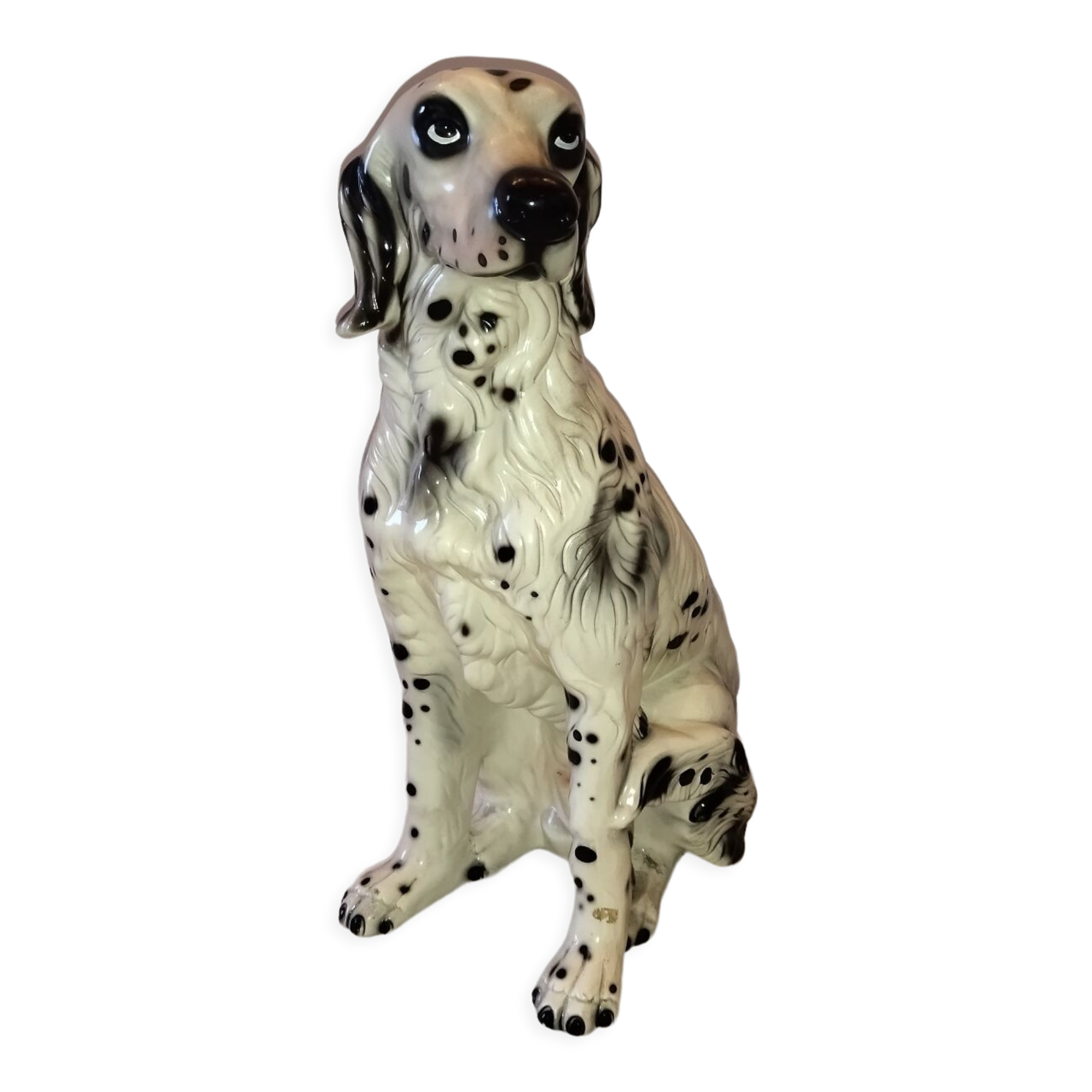 Ceramic dog 60s life-size