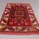 Vintage western turkish rug oriental 100x74 cm, red