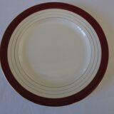 Digoin sarreguemines opaque porcelain dinner plates, pasteur pattern